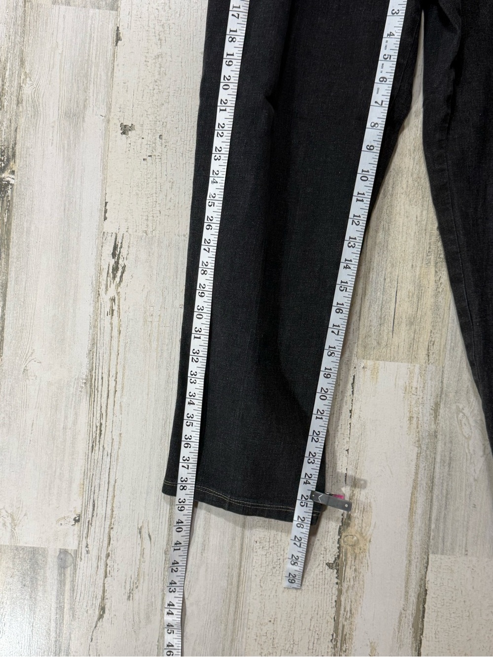 Vintage Black High Rise Loosefit Mom 
Jeans Black with Floral Embroidery - Picture 9 of 13
